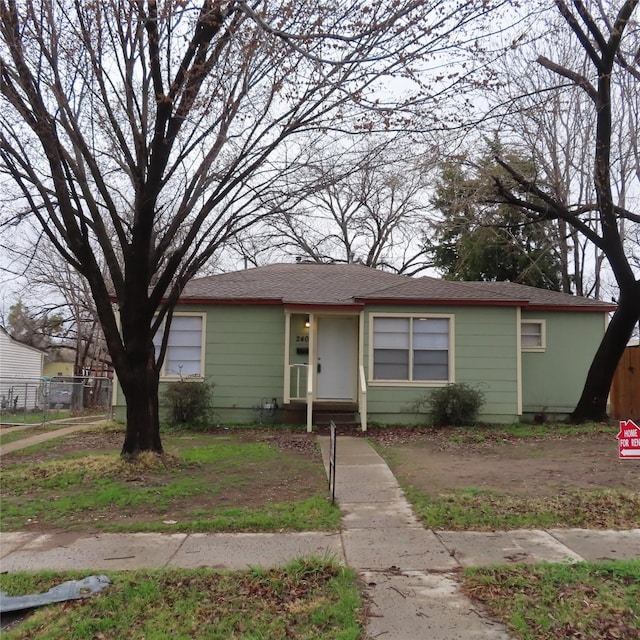 view of front of home