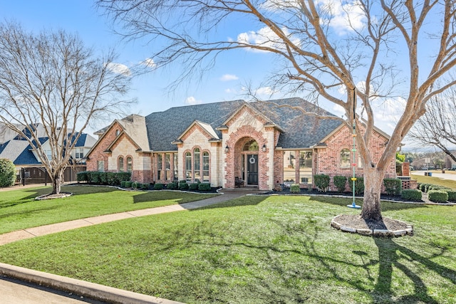 view of front of house featuring a front yard