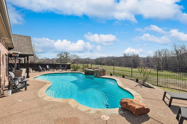 view of pool with a patio