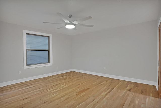 4101 Cole St, Fort Worth, TX 76115 - spare room featuring baseboards, light wood-style floors, and ceiling fan