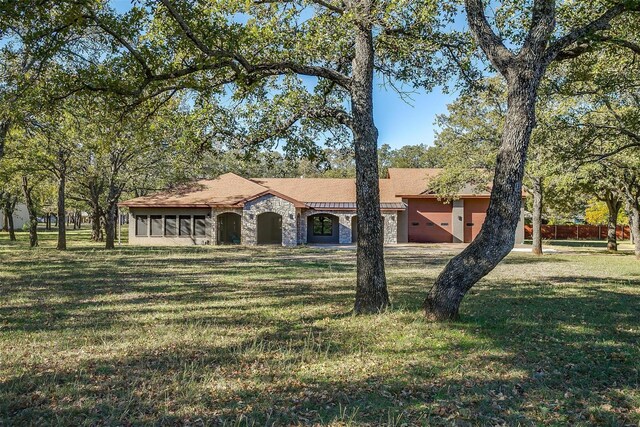 162 Eastledge Dr, Graham, TX 76450 - view of front of home featuring stone siding