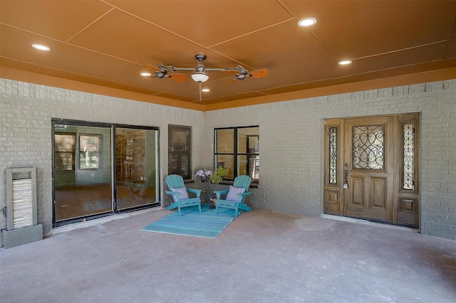 162 Eastledge Dr, Graham, TX 76450 - view of patio / terrace with a ceiling fan