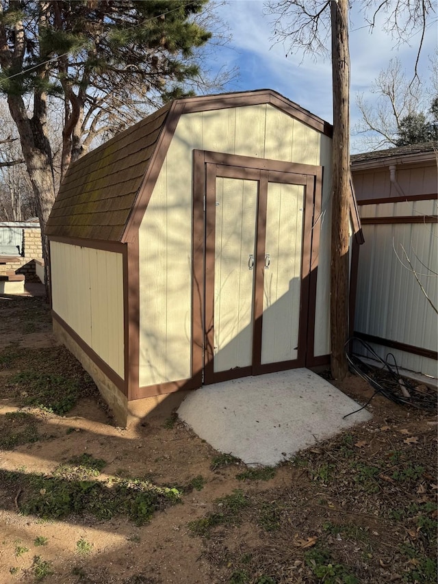 view of outdoor structure