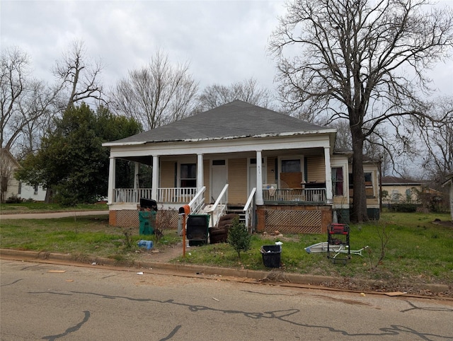 view of front of house with a porch