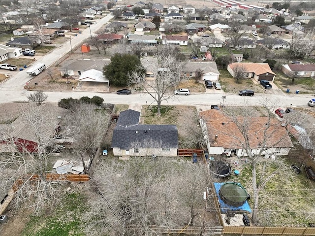 drone / aerial view featuring a residential view