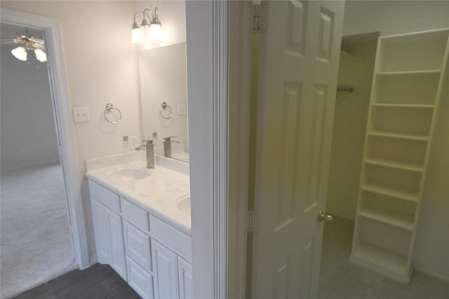 bathroom with vanity