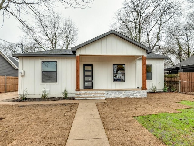 view of front of home with a porch