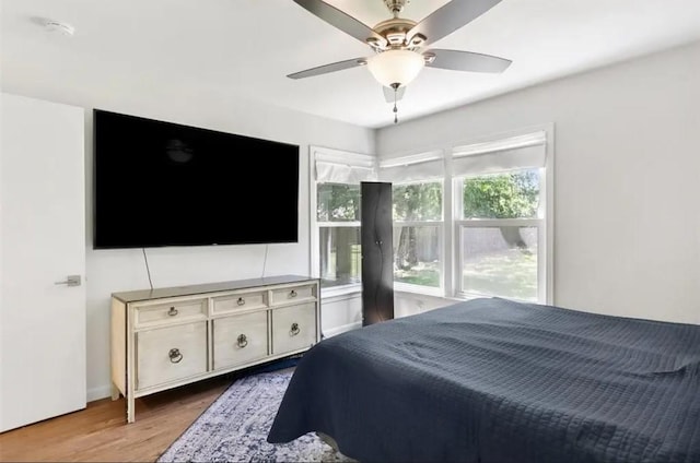 4217 Winfield Ave, Fort Worth, TX 76109 - bedroom featuring wood finished floors and a ceiling fan