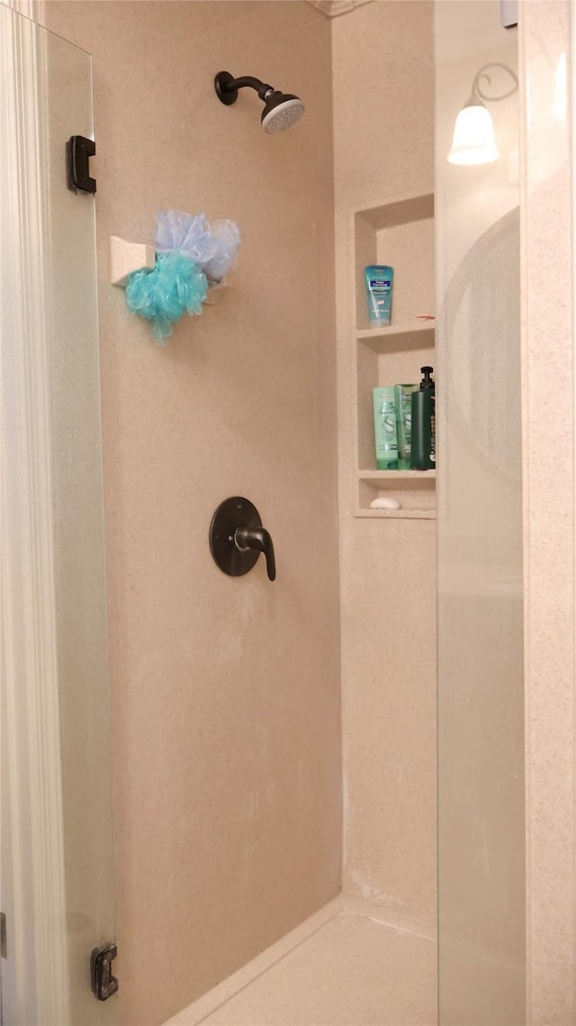 bathroom with walk in shower