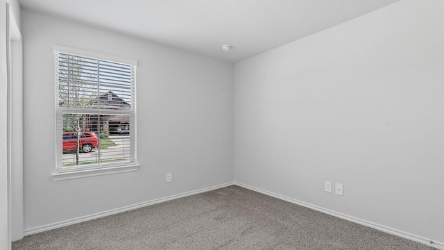 spare room featuring carpet floors