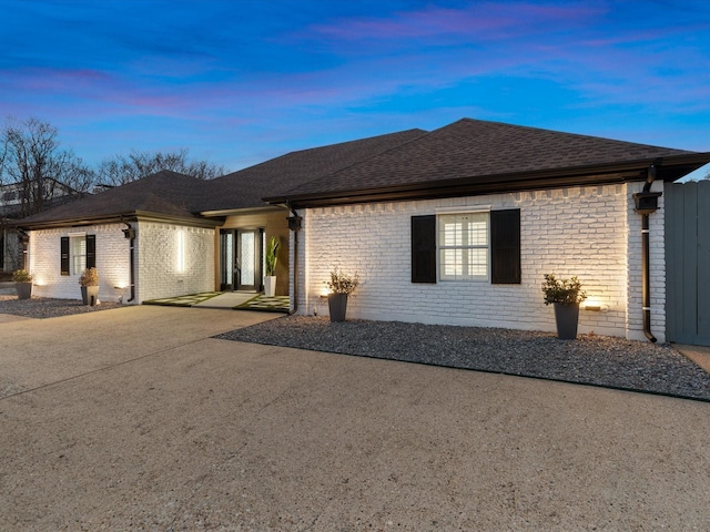 view of ranch-style house