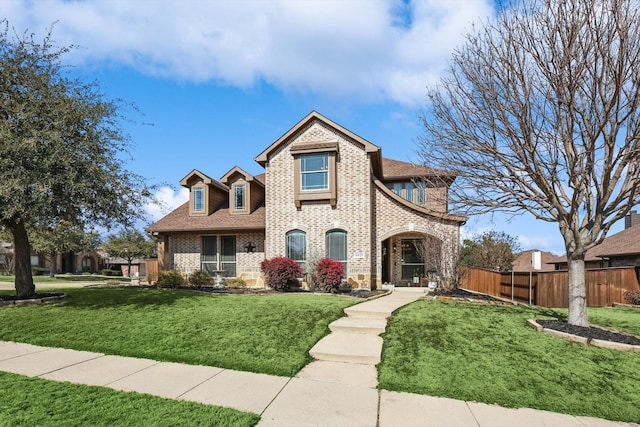 view of front of house with a front yard