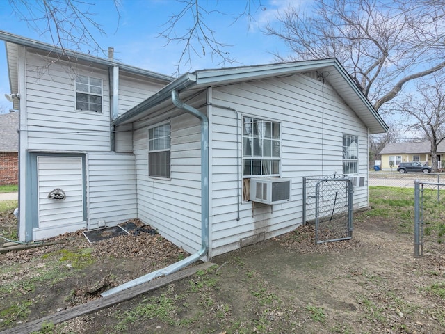 view of property exterior featuring cooling unit