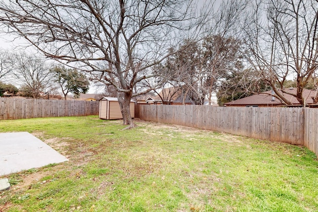 6808 Westglen Dr, Fort Worth, TX 76133 - view of yard with a patio area and a shed