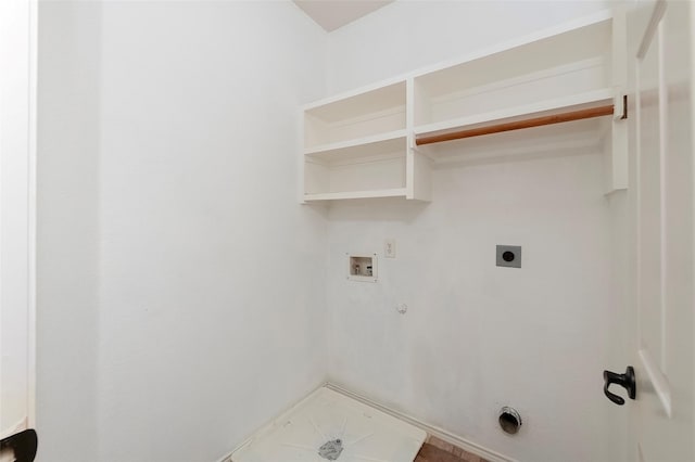 laundry room with gas dryer hookup, washer hookup, and hookup for an electric dryer