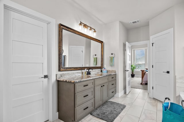 bathroom with vanity