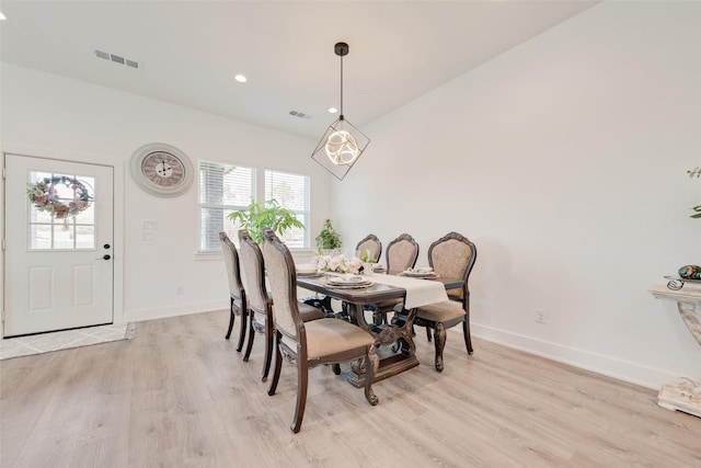 327 Lovers Ln, Terrell, TX 75160 - dining area featuring visible vents, a healthy amount of sunlight, and light wood-type flooring