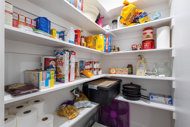 view of pantry