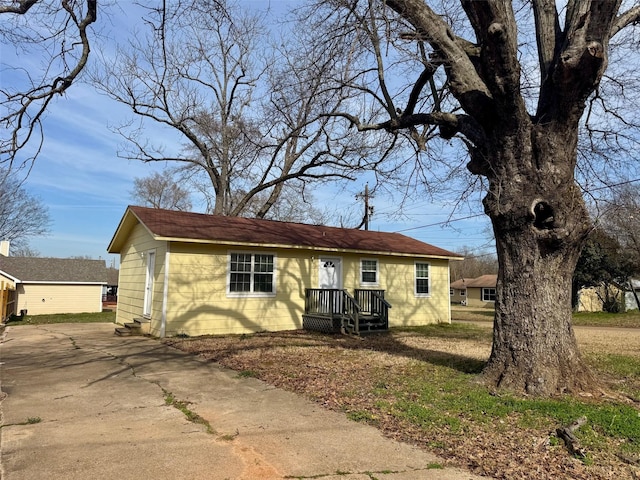 view of ranch-style house