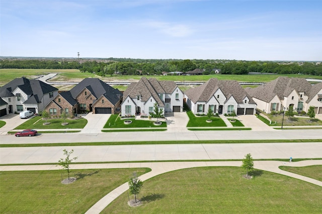 drone / aerial view featuring a residential view