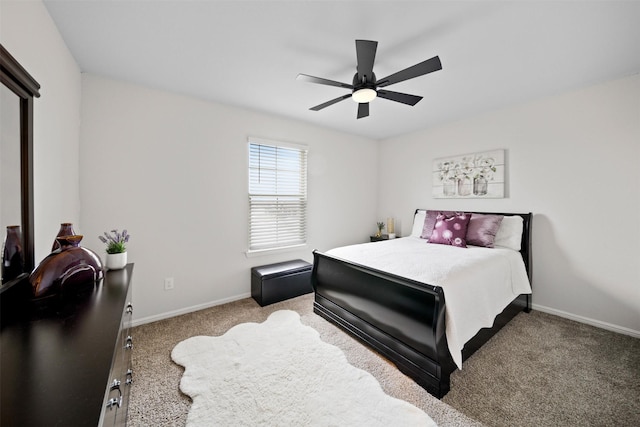 16501 Portage St, Justin, TX 76247 - bedroom with carpet flooring, baseboards, and a ceiling fan