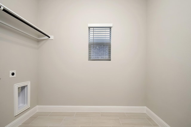 washroom featuring hookup for an electric dryer