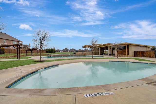 view of pool