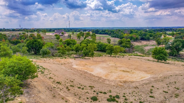 aerial view with a rural view