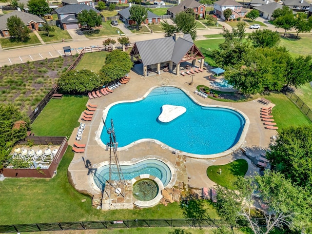 view of pool with a patio area