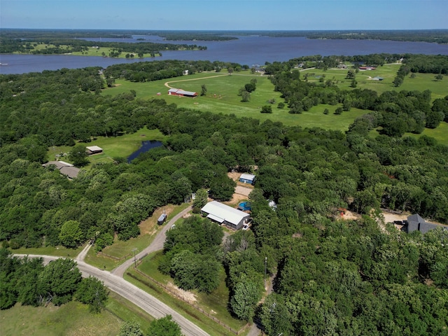 1004 Rs County Road 3345, Emory, TX 75440 - birds eye view of property featuring a water view