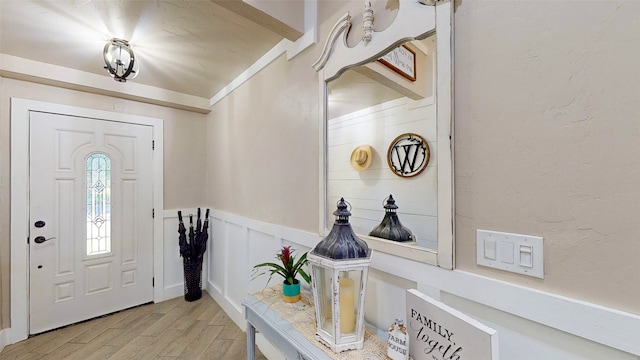1004 Rs County Road 3345, Emory, TX 75440 - entryway with ornamental molding and light hardwood / wood-style floors