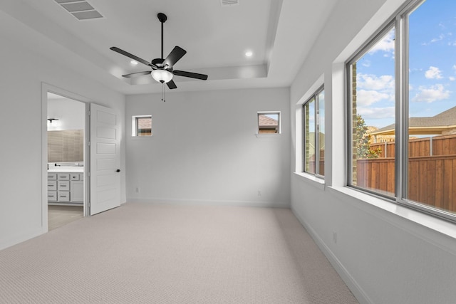 602 Lundy Ln, Mansfield, TX 76063 - unfurnished bedroom featuring multiple windows, light carpet, baseboards, and recessed lighting