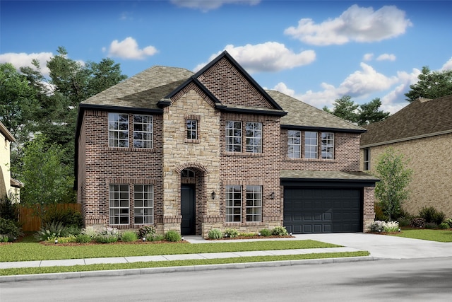 view of front of house featuring a garage