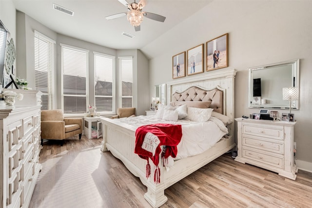 1845 Leo Dr, Van Alstyne, TX 75495 - bedroom with light wood finished floors, a ceiling fan, and baseboards