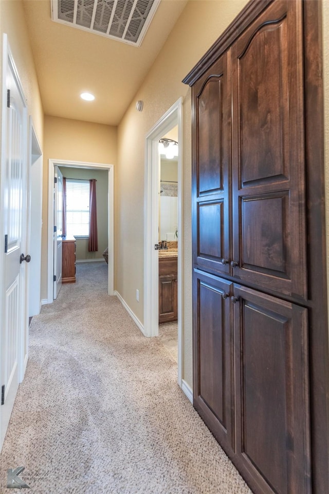 158 Stardust Trl, Tuscola, TX 79562 - hall featuring light colored carpet and baseboards