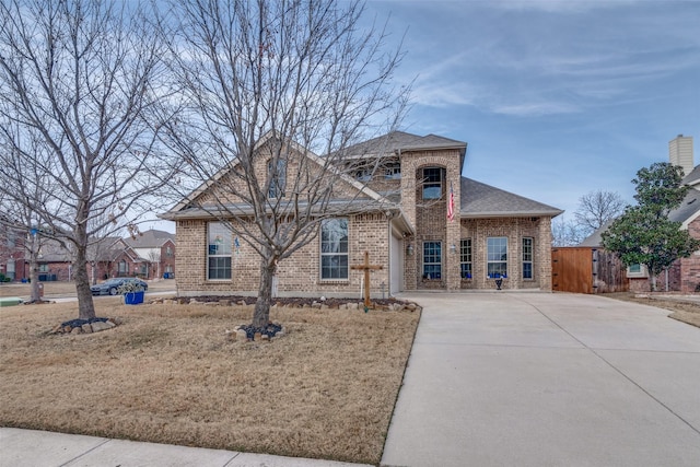 view of front of house with a front yard