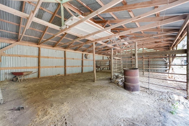 view of stable