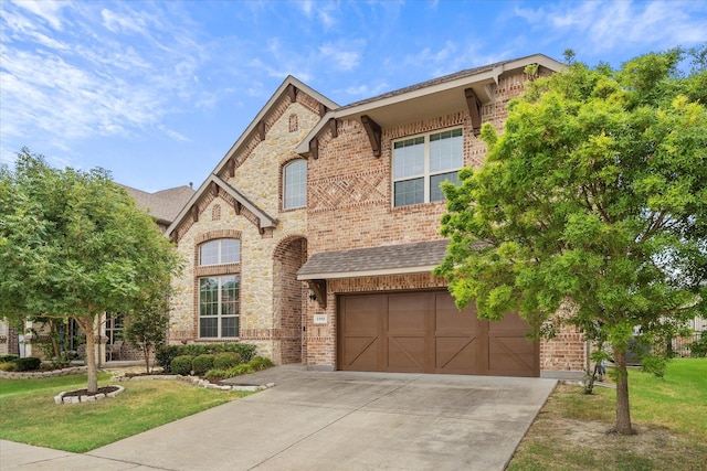 1555 Sonnet Dr, Heath, TX 75126 - view of exterior entry with brick siding and stone siding