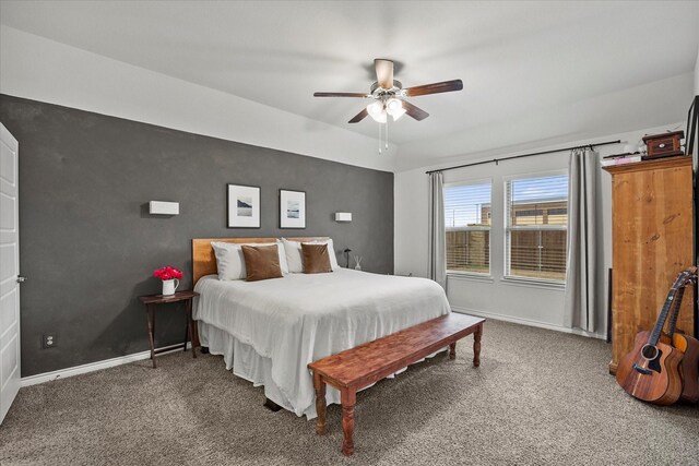 126 Condor Pass, Caddo Mills, TX 75135 - carpeted bedroom featuring baseboards and ceiling fan