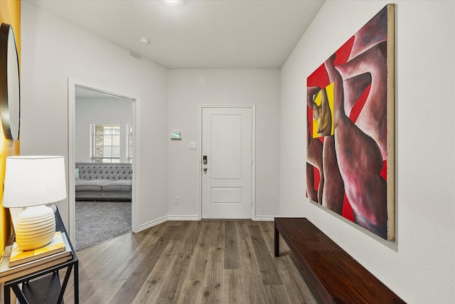 126 Condor Pass, Caddo Mills, TX 75135 - entrance foyer featuring wood finished floors and baseboards