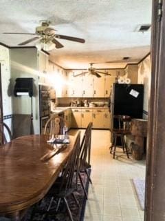 15672 Fm 3204, Brownsboro, TX 75756 - dining space featuring a ceiling fan