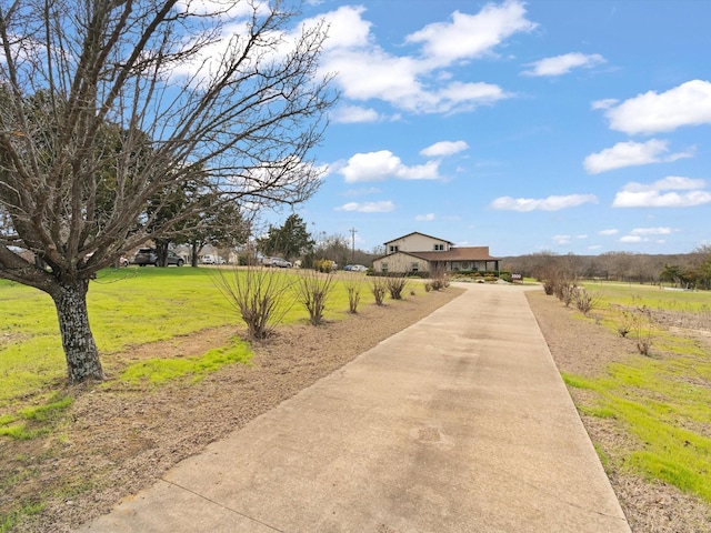 exterior space with a rural view