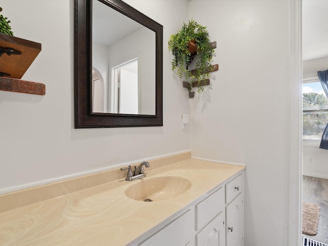 bathroom featuring vanity