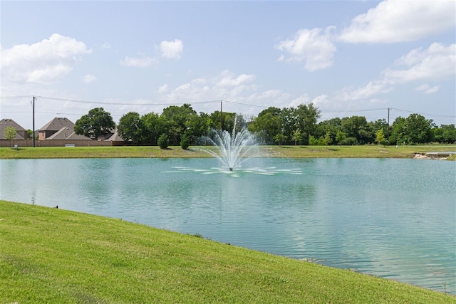 view of water feature