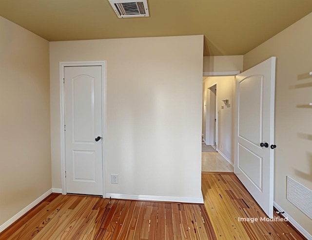 interior space featuring light hardwood / wood-style flooring