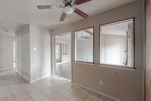 view of tiled empty room