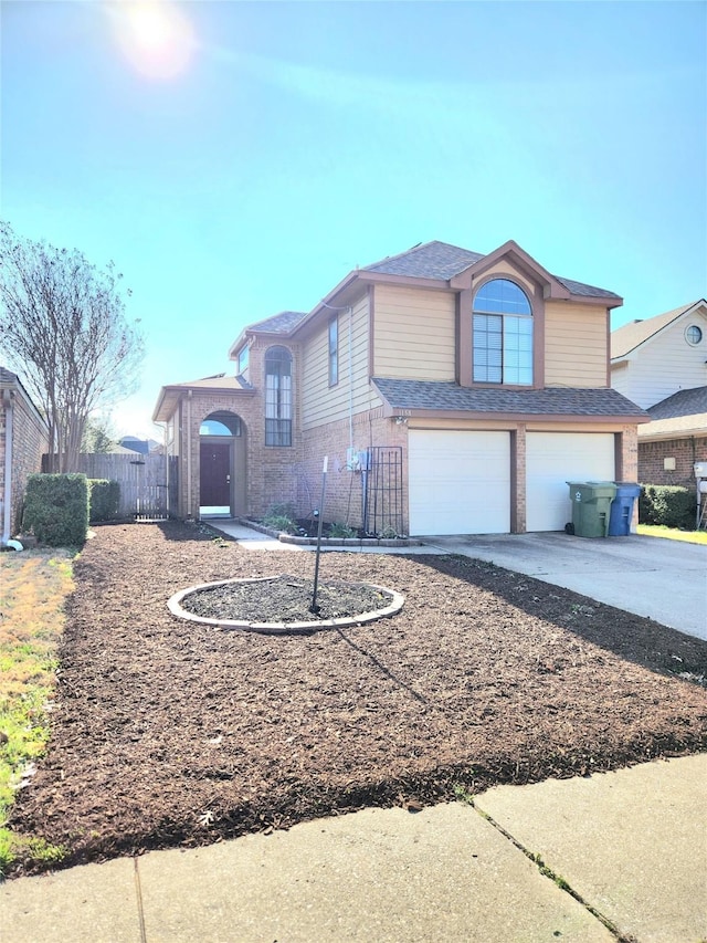 view of front of house featuring a garage