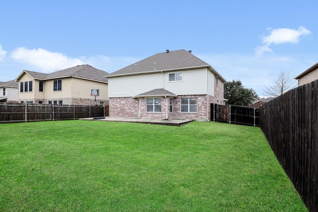 2312 Bantry Ln, Arlington, TX 76002 - back of property featuring brick siding and a patio area