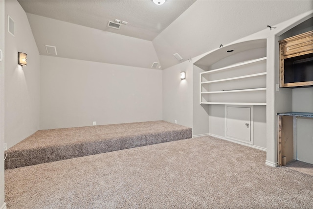 1300 Spanish Needle Trl, Fort Worth, TX 76177 - carpeted empty room with vaulted ceiling and visible vents