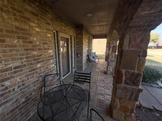 view of patio / terrace featuring a porch